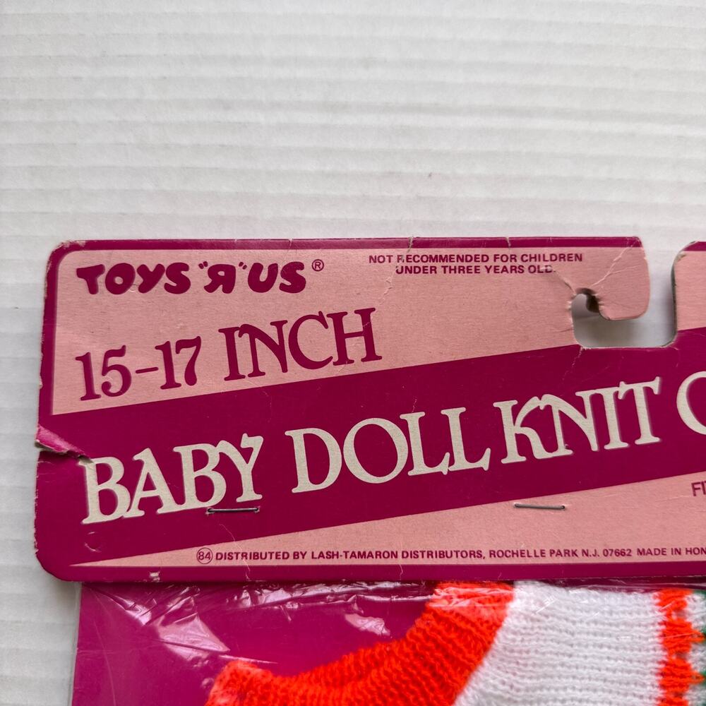 Vintage Doll Outfit 15-17 Inch Babydoll Sweater Top Pants Set Retro Toys R Us - Picture 3 of 6